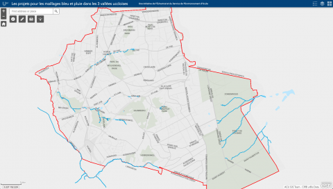 Visualisation de la carte des sentiers et chemins de Uccle