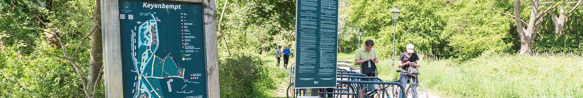 Bannière de la page Gestion des espaces verts - Espace vert à Uccle avec cyclistes